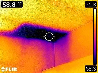 Missing insulation thermal imaging