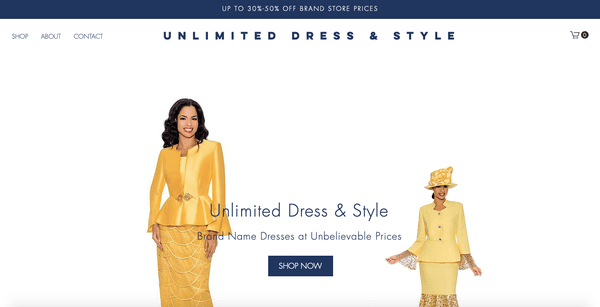 Unlimited Dress & Styles Website