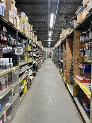 We carry electrical, plumbing, tools, hardware, locks, sundries, housewares, power tools, seasonal products and much more