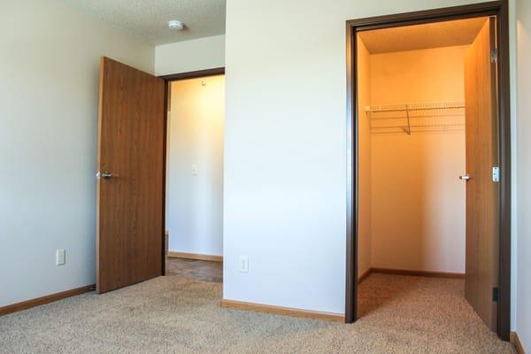 Walk-in closets available!