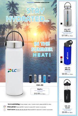 Summer water bottles #fashion #trendy #h20 #waterbottles #promos #swag #summer