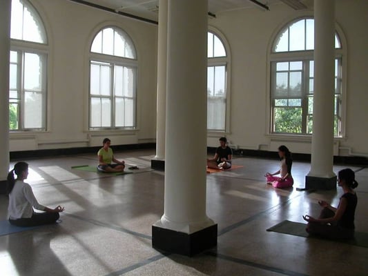 Yoga Bliss class in meditation