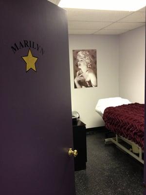 The Marilyn waxing room