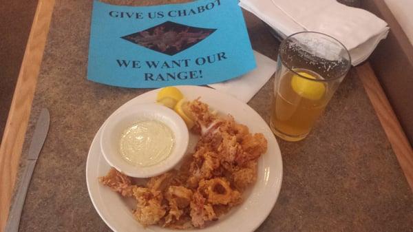 Generous portion, and a wonderfully cold Hefeweizen.