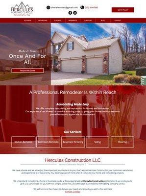 Contractor website design and optimized by iSeed Digital