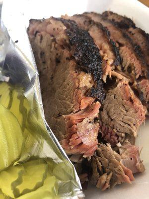 Perfectly smoked beef brisket!