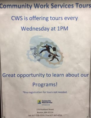 Looking for work? We can help. Come down for a free tours every Wednesday @ 1pm.