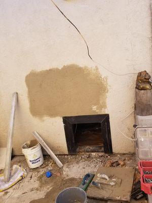 Repair stucco