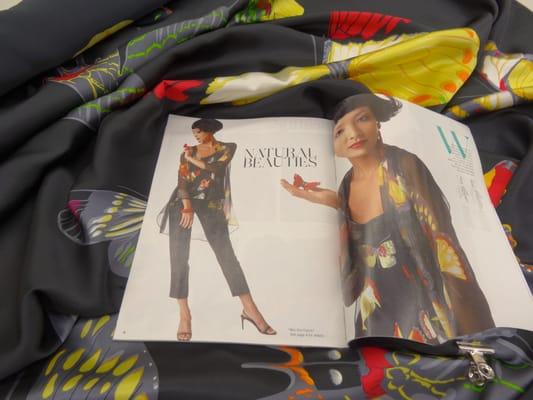 this is the material used in the Vogue Pattern magazine - beautiful!