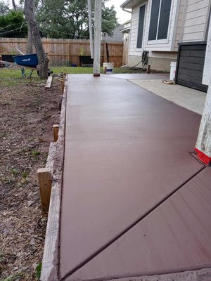 Concrete patio