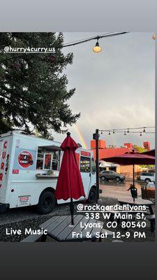 Food truck at The Rock Garden Lyons