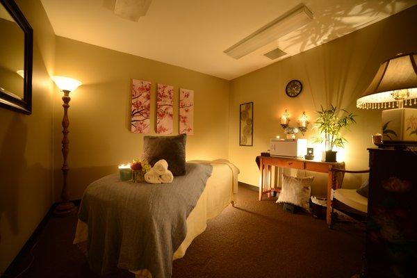 One of our beautiful treatment rooms.