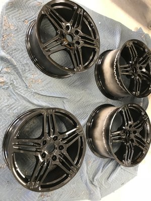 Powder coated wheels for longevity; Sandblasted, primer & topcoat