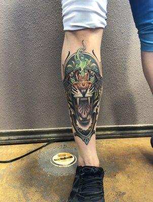 Neo Traditional Tiger by Eric Ryan (Instagram @ericryantattoos)