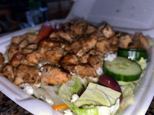 Large grilled Chicken Greek Salad