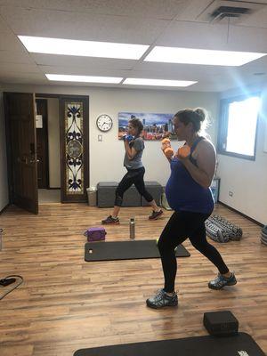 Prenatal fitness classes for all fitness levels.