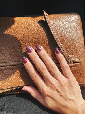 Jenny gave me the PERFECT oxblood nails for fall. Thank you Jenny!!!