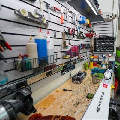 We are always ready to wax your skis! Come swing by our shop in Lionshead before you it the slopes and get those skis ready to go!