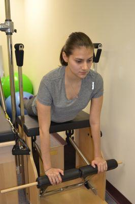 Swan on the Pilates Chair