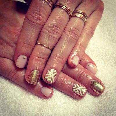 Hand-painted nail art by Tara M.