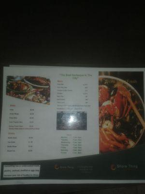 Menu back