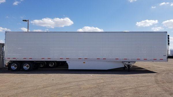 Semi-Trailer for rent for highway or parked storage.