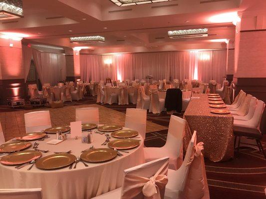 Wedding Uplighting at the Hilton Richmond Downtown