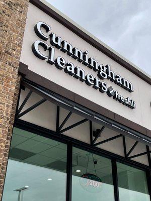 Cunningham Cleaners and Freshli Signage