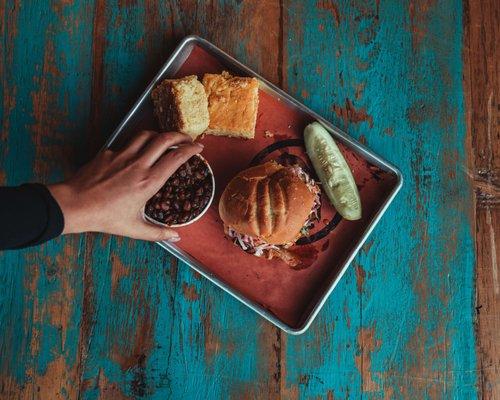 Tray of BBQ