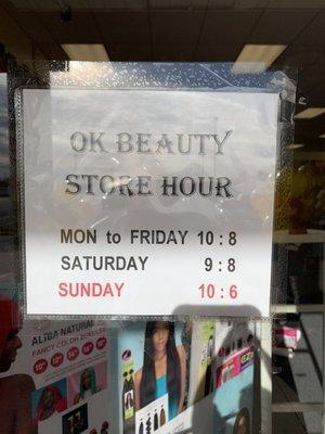 Store Hours