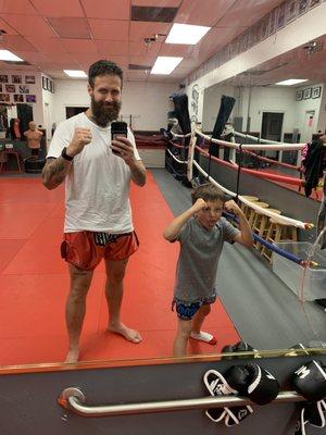 Me and my son training together