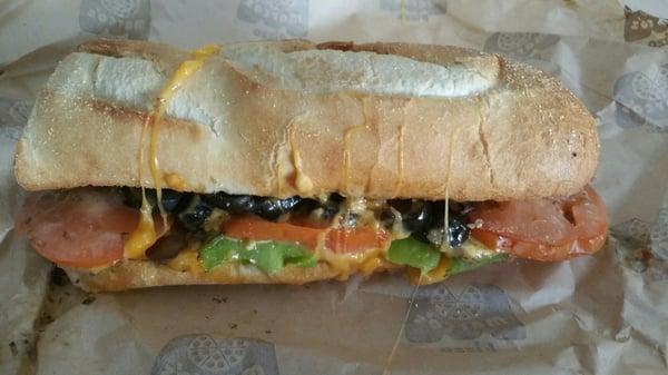 6 inch veggie sandwich