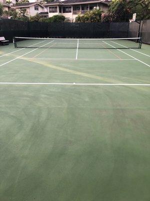 Sport Court Cleaning via Soft Washing