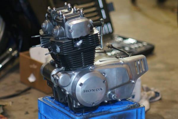 a Honda 200cc engine that AMP machined for me. They over-bored the cylinders, cut the valve seats, resurfaced the head and sand blasteded it