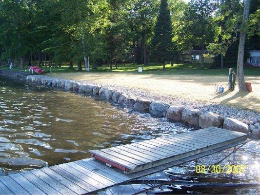 After shoreline restoration