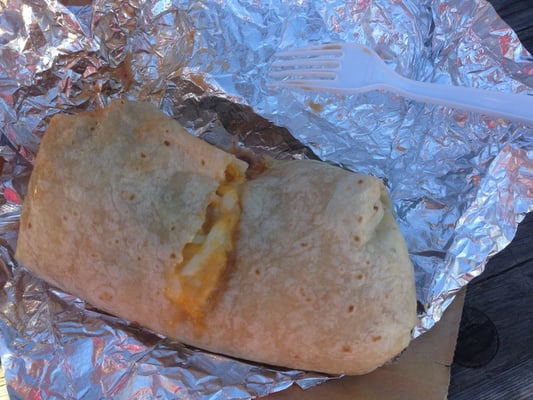 Chicken Burrito...half filled me up