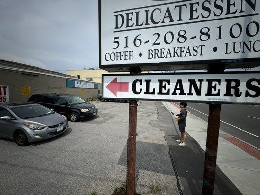 the new sign for eden cleaners!