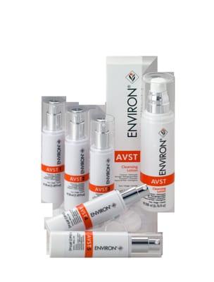 Environ's AVST line:  30's yrs and up, you'll love this line!  Retail boutique~ Cleansers, Toners, Serums & Moisturizers.