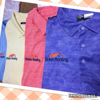 Custom logo embroidery on customer provided shirts