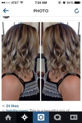 A high balayage & ombré . Done by Theresa