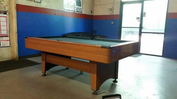 Pool table to kill time while your car gets healthy :)