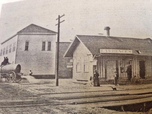 Lawrence Station  in 1890s