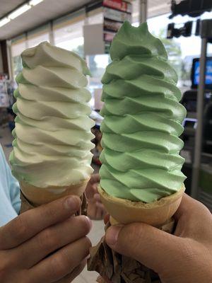 Pistachio soft serve!