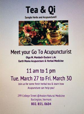 Located at 299 College Street, Burlington, VT. Learn about how acupunture and herbal medine can improve your health.