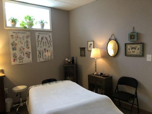 Massage treatment room