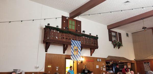 The inside looks like the outside of a Bavarian village