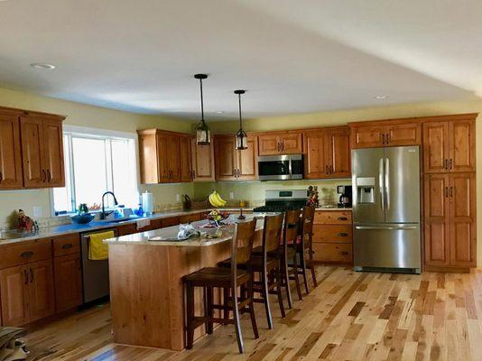 Our beautiful kitchen cabinets!