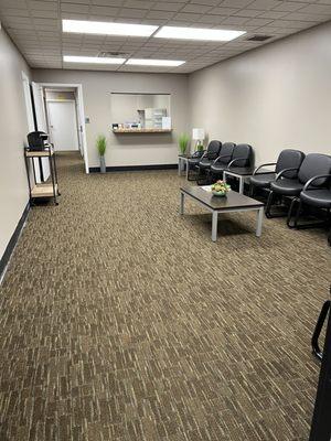 Newly renovated, spacious waiting room