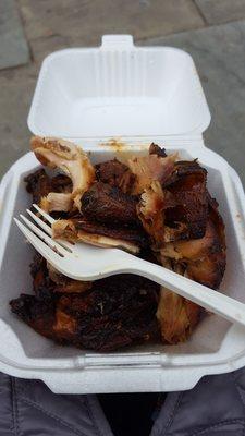 1 piece jerk chicken. So much!