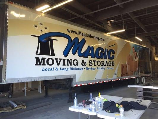 Magic Moving 53' Moving Trailer Full Wrap